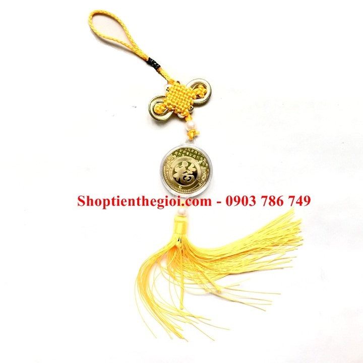 Dây Treo Xu Song Ngư in màu - SP005275 